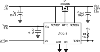 Figure 1. The LTC4213 in an electronic circuit breaker application